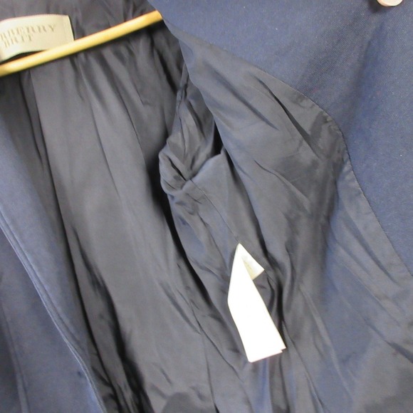 Burberry Brit Knit Blazer Jacket Women 8 Blue Cotton Blend Luxury Designer 572 - Picture 11 of 16